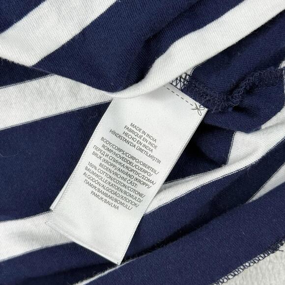 Polo Ralph Lauren Striped T Shirt Navy Multicolor Pony Logo Custom Slim Mem sz M - Picture 8 of 9